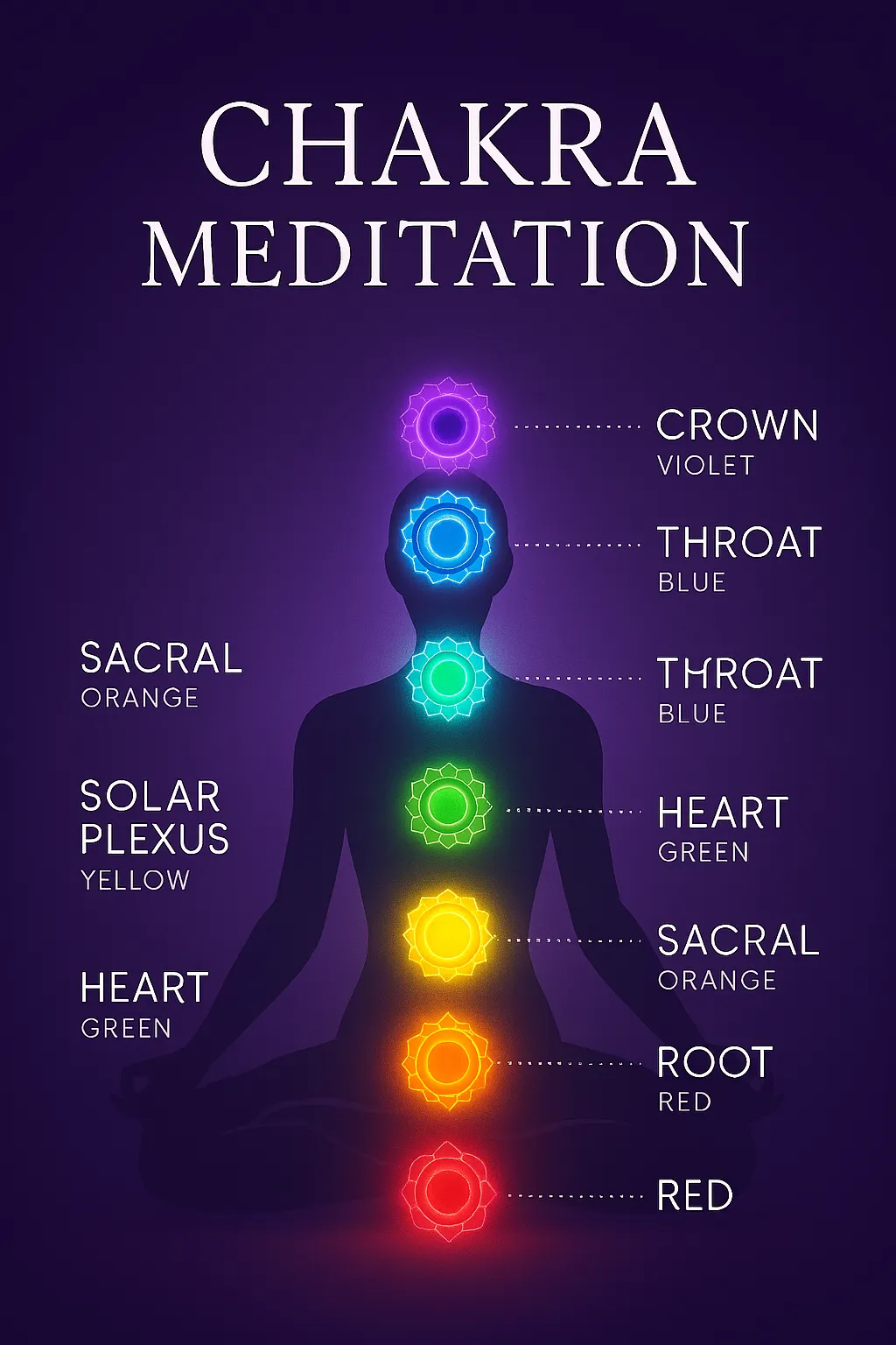 チャクラ瞑想画像