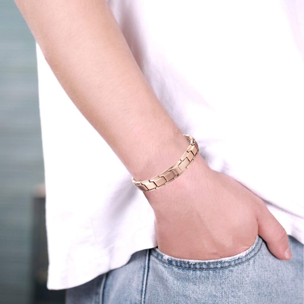 磁気ブレスレット 純チタン製 メンズ レデイース ブレスレット